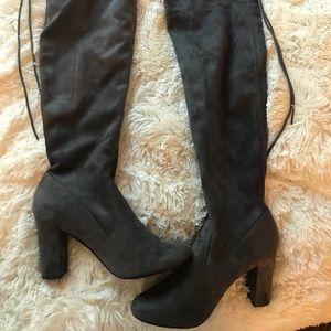 Thigh high booties